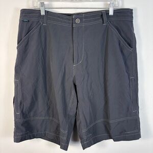 KUHL Men's Renegade Cargo Hiking Shorts 38 Gray Stretch